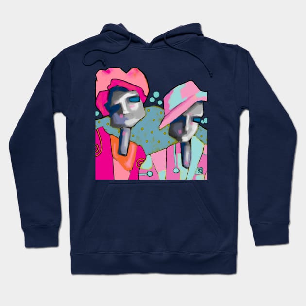 Two Pink Ladies Hoodie by FabrizioX